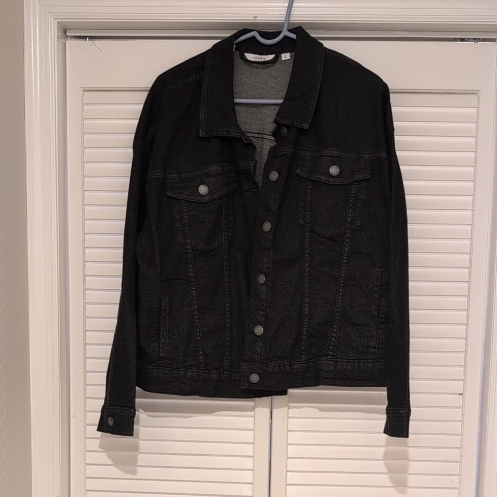 Serra Black Denim Jacket